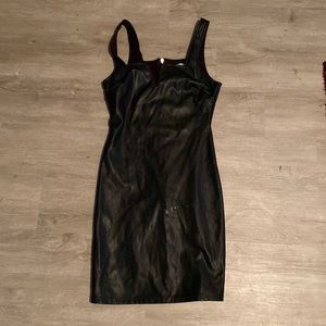 Black Leather Dress